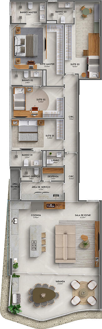 apartamento na planta a venda em guarapari salt by grand 17