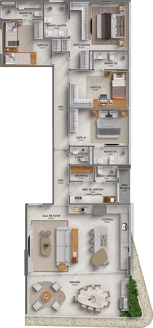 apartamento na planta a venda em guarapari salt by grand 18